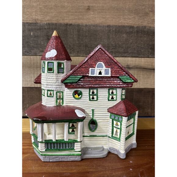 Christmas Village Yuletide Snow Hamlet Collection Victorian Golden Dome 1988 - Picture 1 of 5